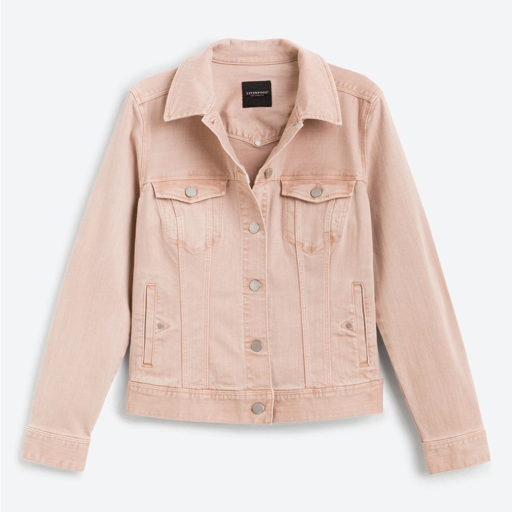 Liverpool blush denim jacket nwt medium M
